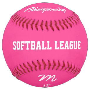 Pink Girly Softball