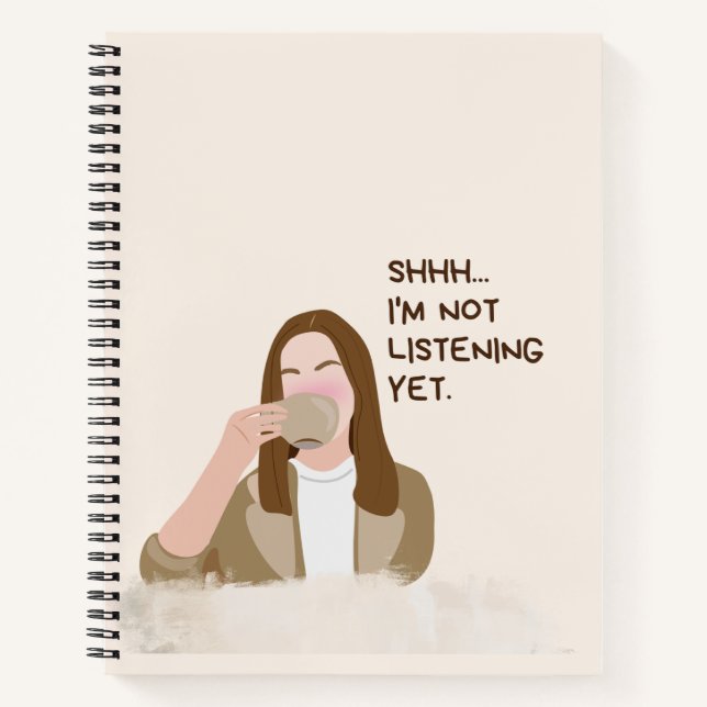 Pink Girly Spiral Notebook - Pretty and Playful (Front)