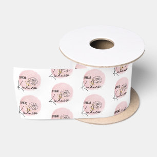 Pink Girly Spread Kindness Satin Ribbon