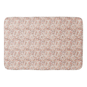 Pink Glam Leopard Print Bath Mat
