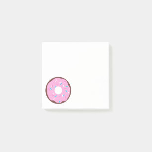 Pink Glazed Chocolate Doughnut Post-it Notes