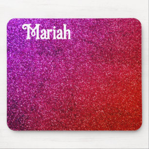 Pink Glitter Aesthetic Mouse Pad