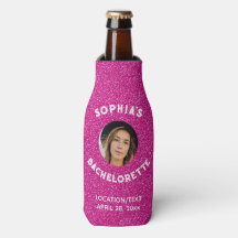 Pink Glitter Bacherolette Party Favor Bride Photo