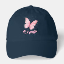 pink glitter butterfly