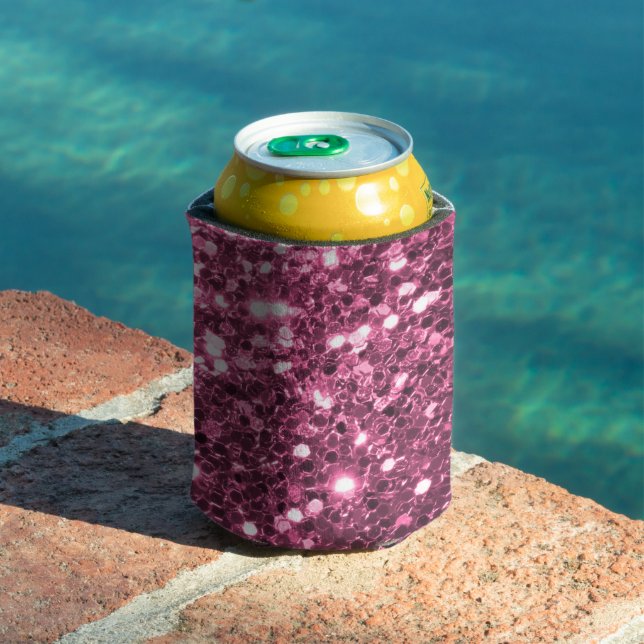 Pink Glitter Can Cooler (In Situ Pool)