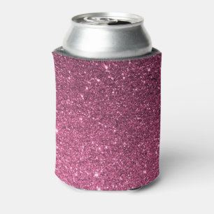 Pink Glitter Can Cooler
