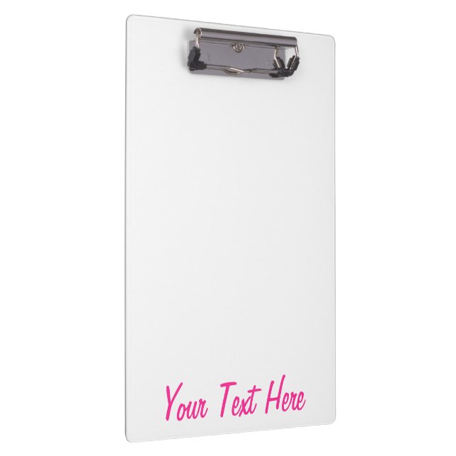 Pink Glitter Chevrons Knit Pattern Print Clipboard (Right)