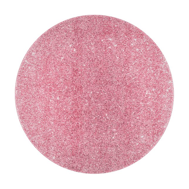 Pink glitter, Christmas abstract texture. Cutting Board (Front)