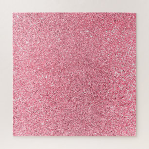 Pink glitter, Christmas abstract texture. Jigsaw Puzzle