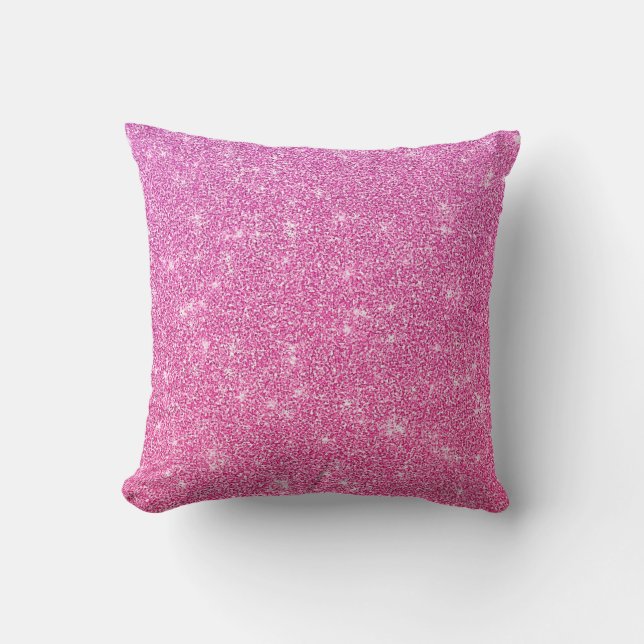 Pink Glitter Cushion (Front)