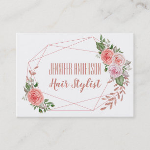 Pink Glitter Floral Geometric Beauty Appointment