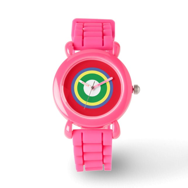 Pink Glitter Girl's Watch (Front)