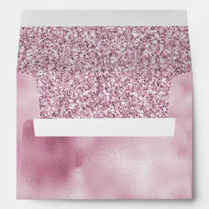 Pink Glitter Glam Envelope