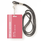 Pink Glitter Glam VIP All Access Pass Event ID