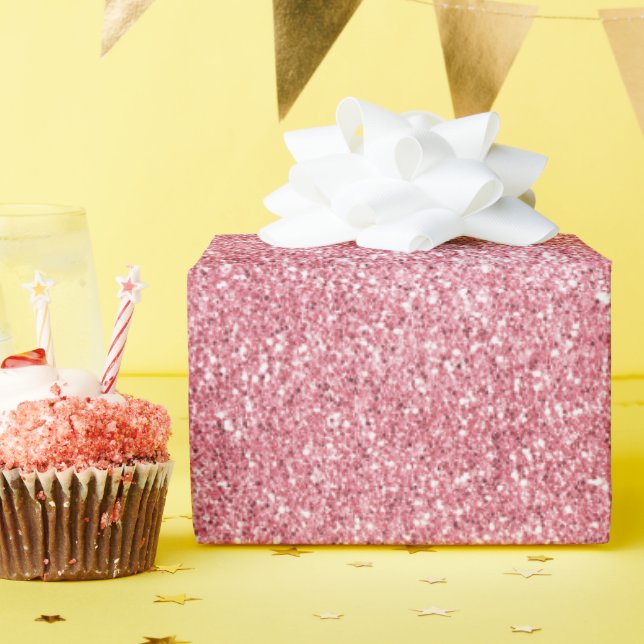 Pink Glitter Glitz Unicorn Sparkle   Wrapping Paper (Birthday Party)