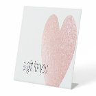 Pink Glitter Heart Salon Spa Gift Certificate