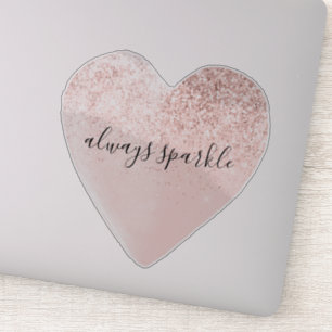 Pink Glitter Heart Sparkle