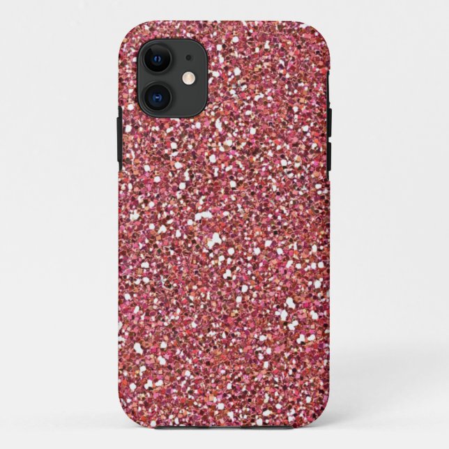 pink glitter iphone 5 case (Back)