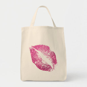 Pink Glitter Lips #2 Tote Bag