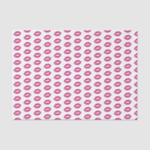 Pink Glitter Lips Tissue Paper