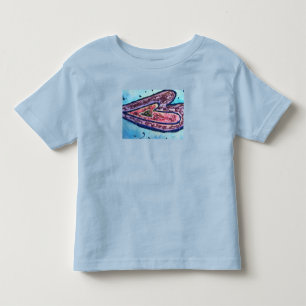Pink Glitter Love Hearts Art Custom T-Shirt