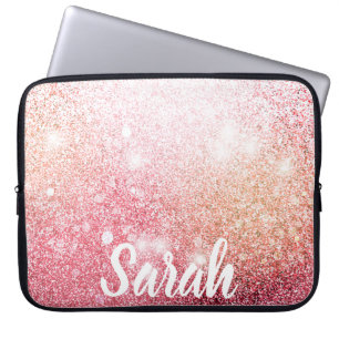 Pink Glitter Luxury design Laptop Sleeve