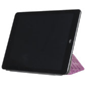 Pink Glitter Monogram iPad Air Cover (Folded)