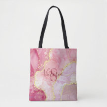 Pink Glitter Monogram
