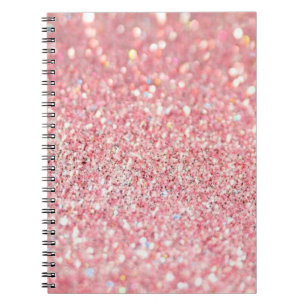 Pink Glitter Notebook
