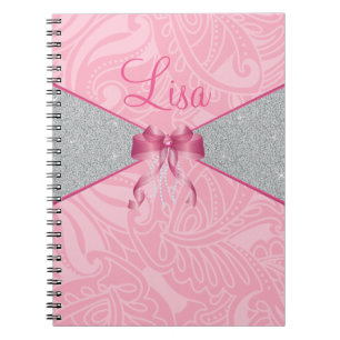 Pink Glitter Notebook