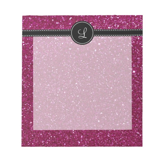 Pink Glitter Notepad (Front)