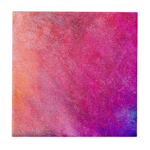 Pink Glitter Orange Abstract Cool Pattern Modern Ceramic Tile