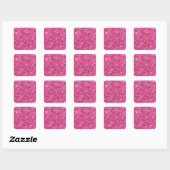Pink Glitter Pattern ID144 Square Sticker (Sheet)