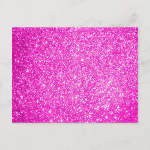 Pink Glitter Postcard
