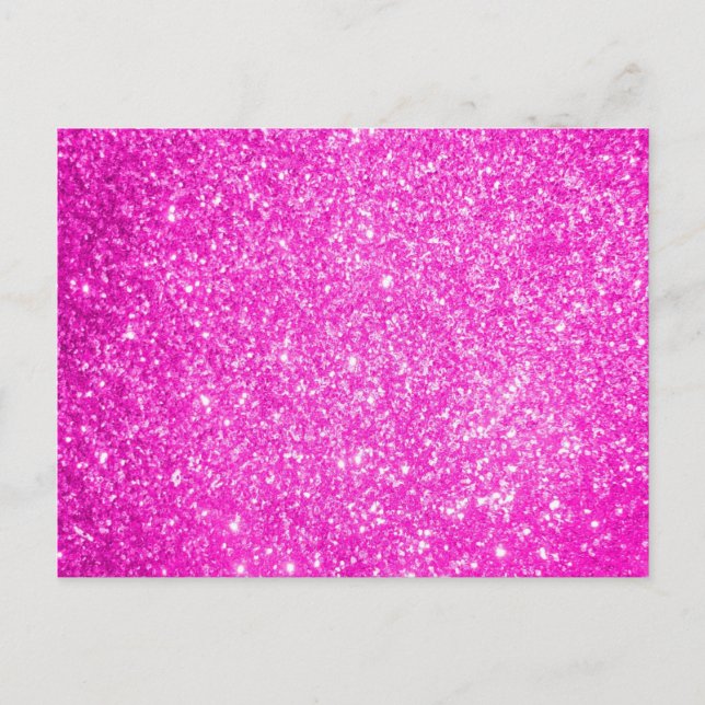 Pink Glitter Postcard (Front)