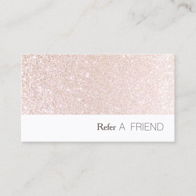 Pink Glitter Salon Referral Customer Loyalty (Front)
