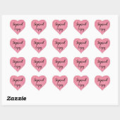 Pink Glitter Signed Copy Romance Author Writer Heart Sticker (Sheet)