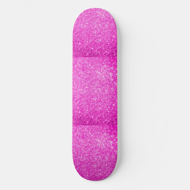 Pink Glitter Skateboard (Front)