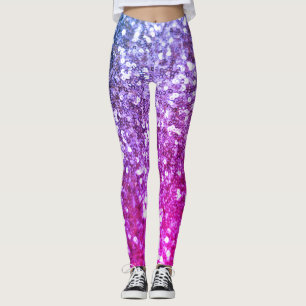 Pink Glitter Sparkle Chic Pattern Yoga Pants 