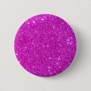 Pink Glitter Sparkle Customisable Design 6 Cm Round Badge