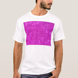 Pink Glitter Sparkle Customisable Design T-Shirt