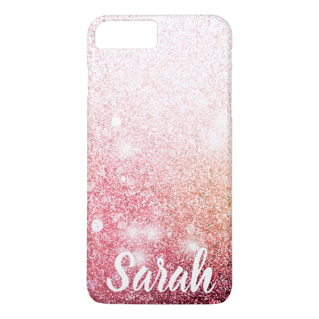 Pink Glitter sparkle design Case-Mate iPhone Case (Back)