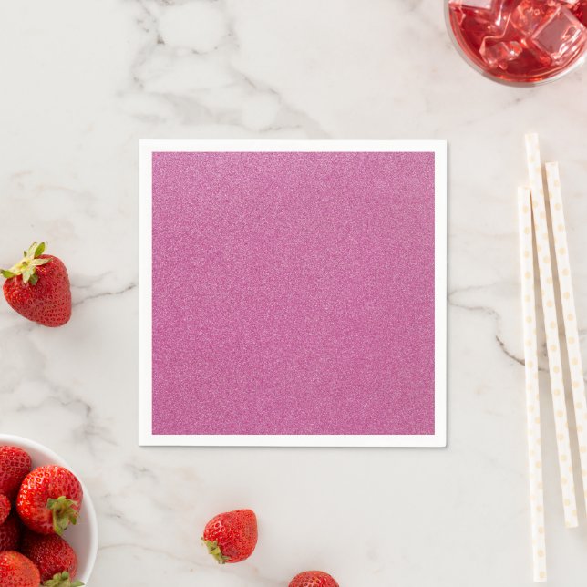 Pink Glitter, Sparkle, Glitter Background Napkin (Insitu)