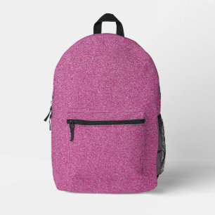 Pink Glitter, Sparkle, Glitter Background Printed Backpack