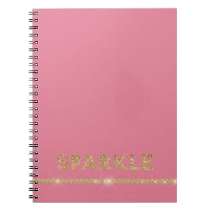 Pink Glitter Sparkle Notebook