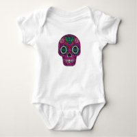 pink glitter sugar skull