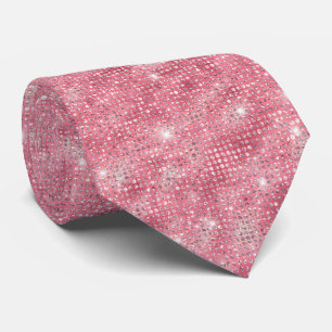 Pink Glitter Tie
