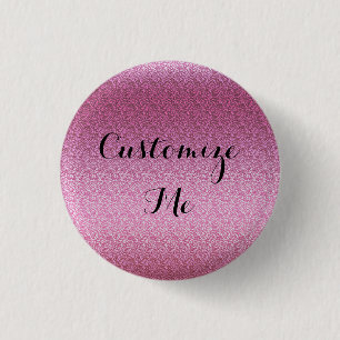 Pink Glittery Gradient 3 Cm Round Badge