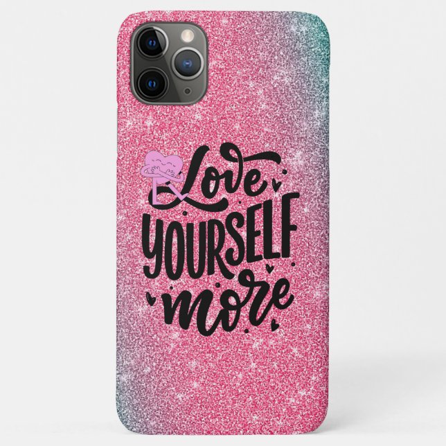 PINK GLITTERY PHONE CASE (Back)