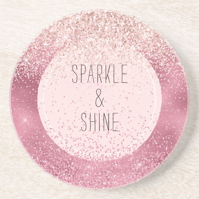 Pink Glitz Coaster (Front)